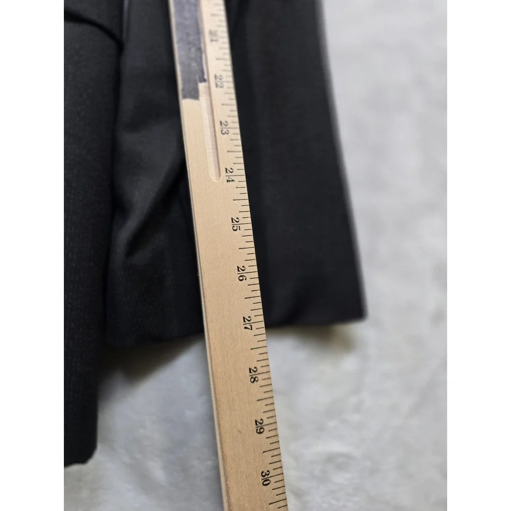 Hugo Boss Blazer Mens 40L 40 Charcoal Gray Textured Stripe Sport Coat‎